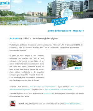 Newsletter L'eau dans la ville