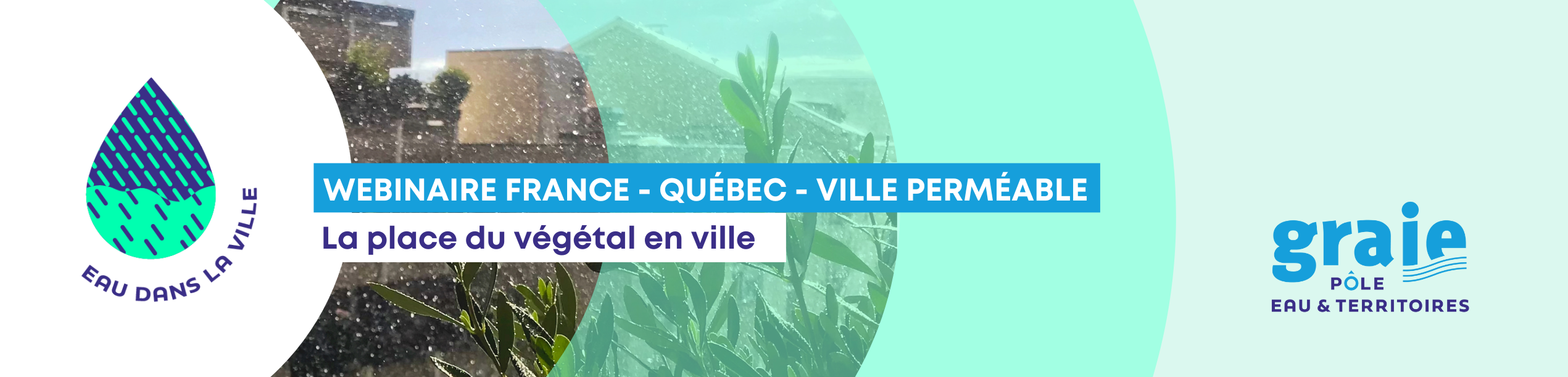 Gestion des eaux pluviales et place du végétal en ville, Webinaire France/Québec | Ville Perméable, 12 mai 2023